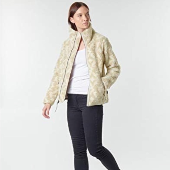 Patagonia Divided Sky Fleece Geofield Pumice Stone Jacket Medium - Picture 3 of 8